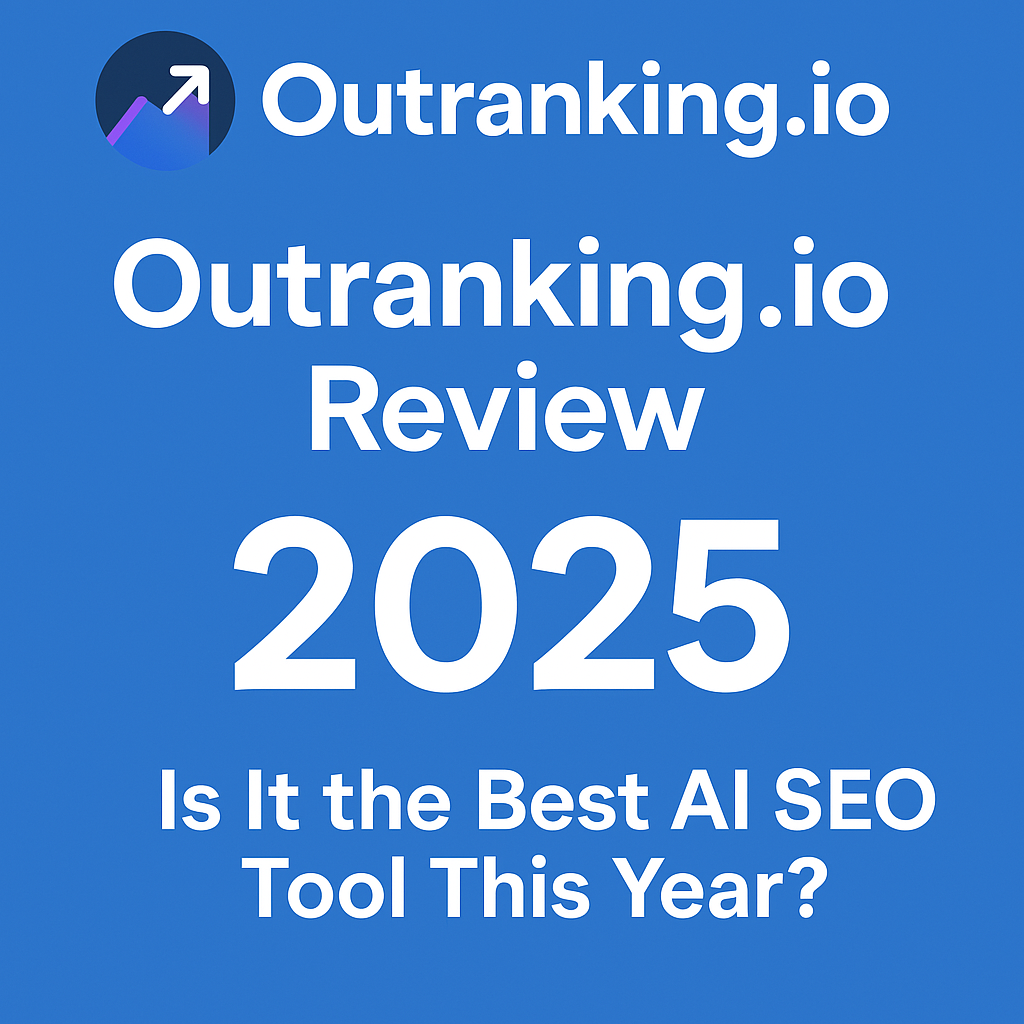 Featured image for Outranking review 2025 showcasing AI SEO tool concept